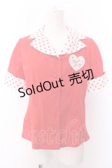 Angelic Pretty / Milkshakeブラウス  アカ O-25-02-26-034-AP-BL-OW-OS