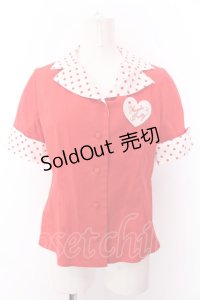 Angelic Pretty / Milkshakeブラウス  アカ O-25-02-26-034-AP-BL-OW-OS
