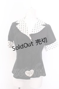 Angelic Pretty / Milkshakeブラウス  クロ O-25-02-26-035-AP-BL-OW-OS
