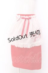 Angelic Pretty / Milkshakeタイトスカート  アカ×シロ O-25-02-26-036-AP-SK-OW-OS