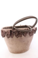 画像2: 【SALE】m petit by misako / AM*NIリボンFバッグ  ブラウン O-25-02-26-044-LO-BG-OW-ZTK018 (2)