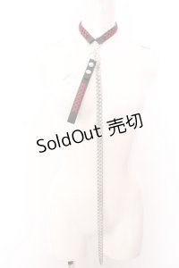 Otori. / 独り占めチョーカー/ブレス『支配』  ブラック×レッドリボン O-25-05-30-1018-PU-AC-OW-ZT444-F002