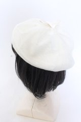 m petit by misako / NINA' Sコラボ リボンベレー 57.5ｃｍ アイボリー O-25-02-26-051-LO-AC-OW-OS
