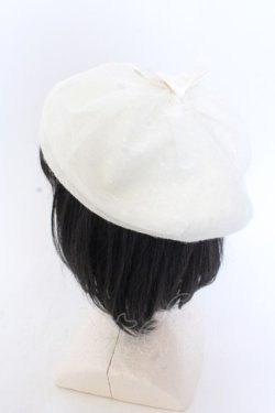 画像1: m petit by misako / NINA' Sコラボ リボンベレー 57.5ｃｍ アイボリー O-25-02-26-051-LO-AC-OW-OS