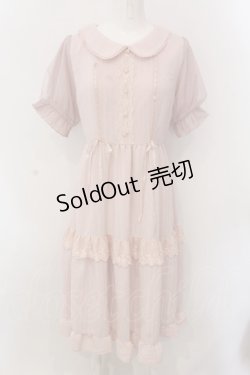 画像1: axes femme POETIQUE / ティアードドーリーワンピース M ピンク O-25-02-26-1032-AX-OP-IG-OS