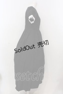 画像4: SERAPHIM / 夏のエコールワンピース（コットン　ロング丈）  クロ O-25-02-26-1003-LO-OP-OW-OS