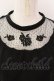 画像2: an another angelus / ヨークローズ刺繍プルオーバーブラウス  クロ O-25-02-26-1040-CA-BL-IG-OS (2)