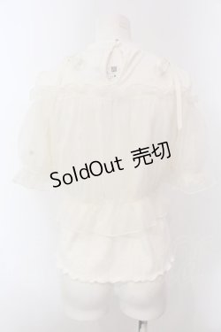 画像4: axes femme / チュールキャミセットプルオーバー  シロ O-25-02-26-1004-AX-TO-IG-OS