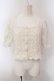 画像1: axes femme POETIQUE / ケミカルレースショートカーディガン M シロ O-25-02-26-1005-AX-TO-IG-OS (1)