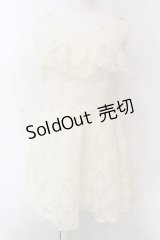 LIZ LISA / チュールレースノースリーブワンピース  アイボリー O-25-02-26-1054-LO-TO-IG-OS