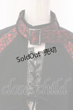 画像2: Qutie Frash / 2023年プレミアム 宵鶴ポンチョ  ブラック?レッド O-25-02-26-1059-QU-JA-YM-ZY