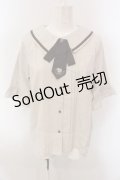 axes femme / タイ付ブラウス L ベージュ O-25-02-26-1008-AX-BL-IG-OS