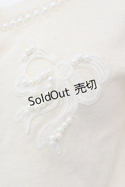 画像3: an another angelus / パール&レースモチーフカーディガン  アイボリー O-25-02-26-1009-CA-TO-HD-OS