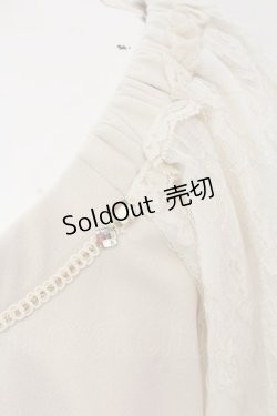 画像2: axes femme / レーススリーブトップス  アイボリー O-25-02-26-1010-AX-TO-IG-OS