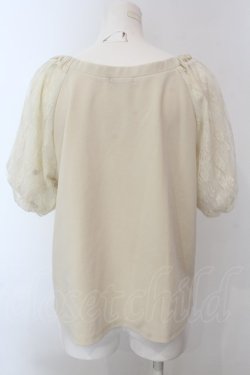 画像3: axes femme / レーススリーブトップス  アイボリー O-25-02-26-1010-AX-TO-IG-OS