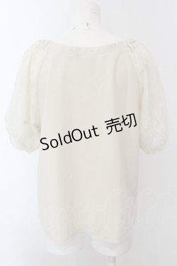 画像3: axes femme / レーススリーブトップス  アイボリー O-25-02-26-1010-AX-TO-IG-OS