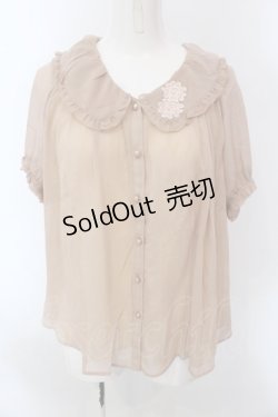 画像1: axes femme / 重ね着風フェミニンシャツブラウス M アワピンク O-25-02-26-1012-AX-BL-SZ-OS