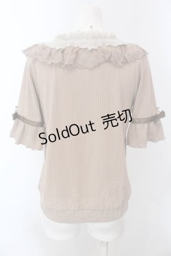 画像4: axes femme / 透けローズレースカットカーデ M ベージュ O-25-02-26-1013-AX-TO-SZ-OS