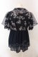 画像3: axes femme / チュール刺繍ロングシャツ M ネイビー O-25-02-26-1017-AX-BL-OW-OS (3)
