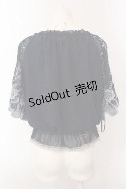 画像3: axes femme / フラワー刺繍シフォントップス M コン O-25-02-26-1021-AX-TO-OW-OS