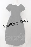 SERAPHIM / 夏のエコールワンピース（コットン　ロング丈）  クロ O-25-02-26-1003-LO-OP-OW-OS