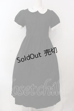 画像1: SERAPHIM / 夏のエコールワンピース（コットン　ロング丈）  クロ O-25-02-26-1003-LO-OP-OW-OS