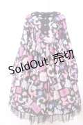 Angelic Pretty / Girly Stickerワンピース  クロ O-25-02-26-006-AP-OP-OW-OS