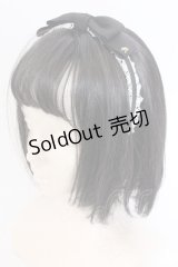 Innocent World / ミニバラレースカチューシャ  クロ×シロ O-25-02-26-055-IW-AC-OW-OS