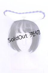 Moi-meme-Moitie / M+CROIXキャップ  ホワイト×ブルー O-25-02-26-058-MO-AC-IG-OS
