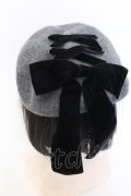 m petit by misako / AMクロミリボンベレー 57.5ｃｍ グレー O-25-02-26-060-LO-AC-OW-OS