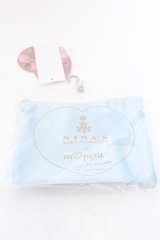 m petit by misako / AM*コウチャツキベロアポーチ（紅茶無し）  サックス O-25-02-26-066-LO-ZA-OW-OS