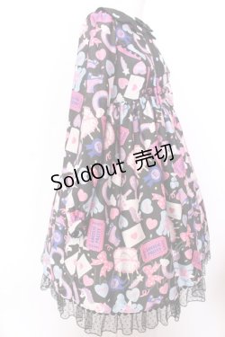 画像4: Angelic Pretty / Girly Stickerワンピース  クロ O-25-02-26-006-AP-OP-OW-OS