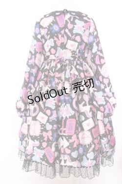 画像5: Angelic Pretty / Girly Stickerワンピース  クロ O-25-02-26-006-AP-OP-OW-OS