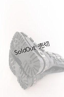 画像7: REFLEM / 7バックルプラットフォームブーツ 24cm ブラック O-25-02-26-072-PU-SH-OW-ZT-K017