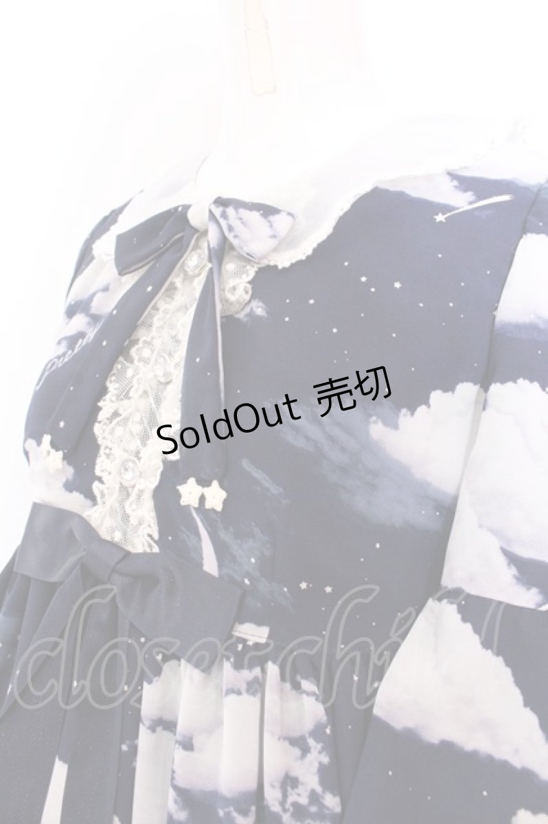画像2: Angelic Pretty / Misty Skyワンピース  ネイビー O-25-02-26-007-AP-OP-OW-OS (2)