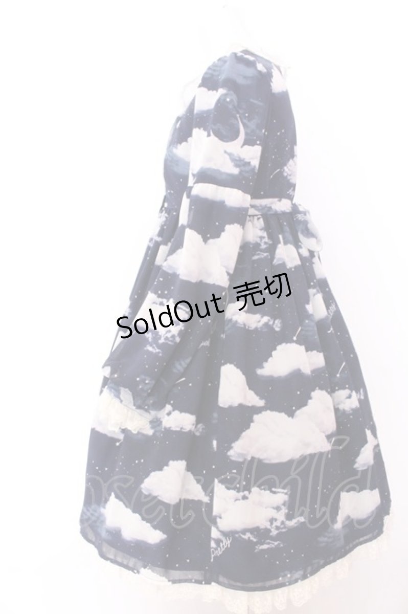 画像3: Angelic Pretty / Misty Skyワンピース  ネイビー O-25-02-26-007-AP-OP-OW-OS (3)