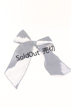 画像1: Angelic Pretty / Misty Skyリボンクリップ  ネイビー O-25-02-26-081-AP-AC-OW-OS