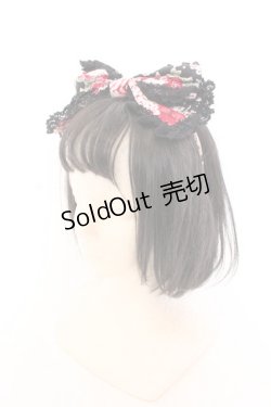 画像1: BABY,THE STARS SHINE BRIGHT / シュガーブーケ〜永遠の乙女の憧れ〜柄カチューシャ  クロ O-25-02-26-084-BA-AC-OW-OS