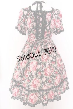 画像5: BABY,THE STARS SHINE BRIGHT / シュガーブーケ〜永遠の乙女の憧れ〜柄ワンピース  クロ O-25-02-26-087-BA-OP-OW-OS