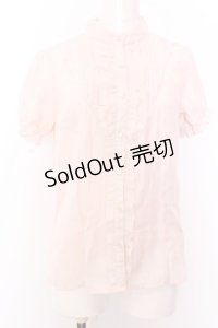 axes femme / ドットブラウス M ピンク O-25-02-26-016-AX-BL-OW-OS
