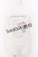 galaxxxy / カラフルポリバケツカットソー  アイボリー O-25-02-26-019-PU-TO-OW-ZI