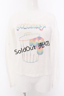 画像1: galaxxxy / カラフルポリバケツカットソー  アイボリー O-25-02-26-019-PU-TO-OW-ZI