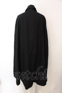 画像4: BPN FOR MEN / ベルテッドロングマント M ブラック O-25-02-27-025-GO-CO-IG-C056