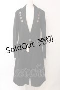BPN FOR MEN / 多ボタンロングジャケット M ブラック O-25-02-27-026-GO-JA-IG-OS