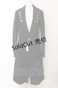 BPN FOR MEN / 多ボタンロングジャケット M ブラック O-25-02-27-026-GO-JA-IG-OS