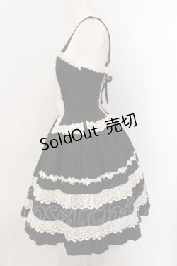 画像4: ALICE and the PIRATES / ミランダジャンパースカート  クロ×シロ O-25-02-27-003-PA-OP-IG-OS