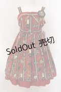 Angelic Pretty / Chocolate Rosetteジャンパースカート  アカ O-25-02-27-005-AP-OP-IG-OS