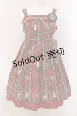 Angelic Pretty / Chocolate Rosetteジャンパースカート  アカ O-25-02-27-005-AP-OP-IG-OS