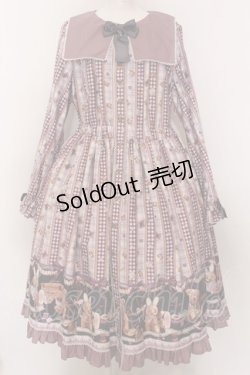 画像1: metamorphose / Happy Sewing Timeワンピース  ラベンダー O-25-02-27-1026-ME-OP-OW-OS