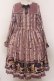 画像1: metamorphose / Happy Sewing Timeワンピース  ラベンダー O-25-02-27-1026-ME-OP-OW-OS (1)